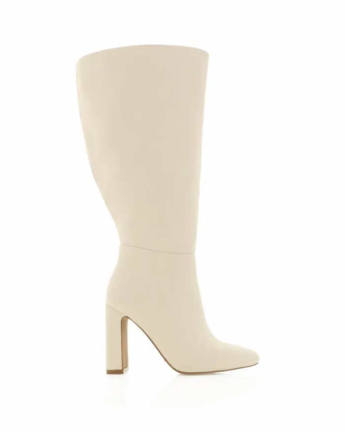 Women Knee High Boots Billini NAKOA EXTENDED CURVE 8211 BONE