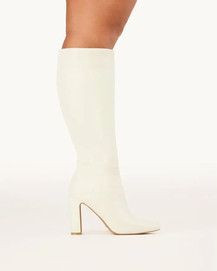 Women Knee High Boots Billini NAKOA EXTENDED CURVE 8211 BONE