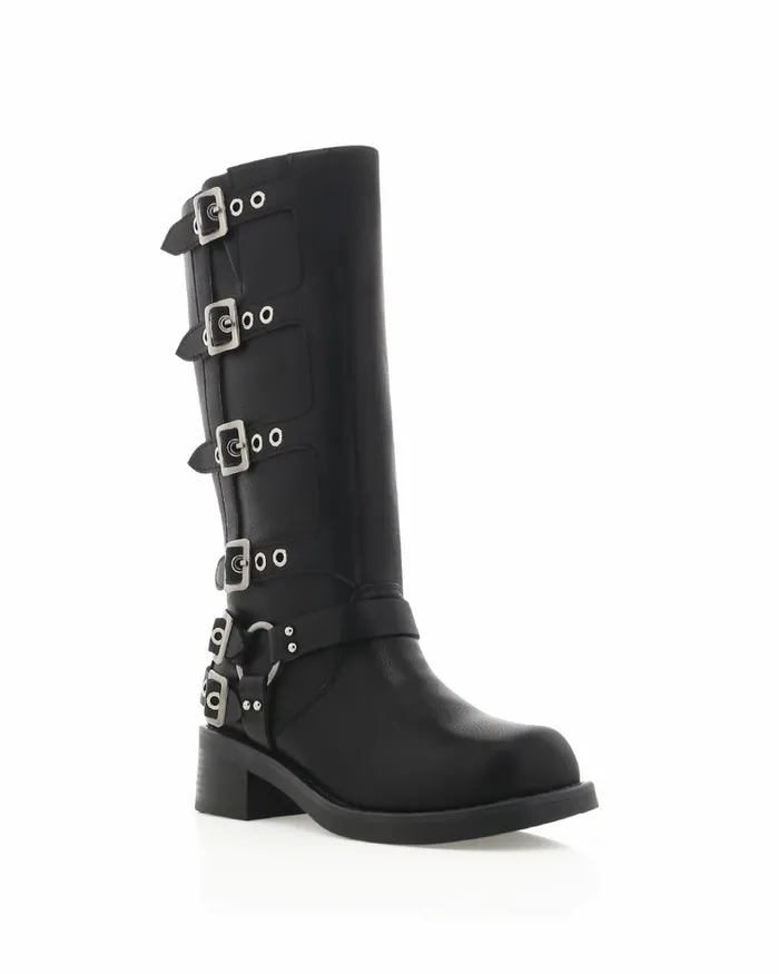 Women Knee High Boots Billini OSHEA CURVE 8211 BLACK