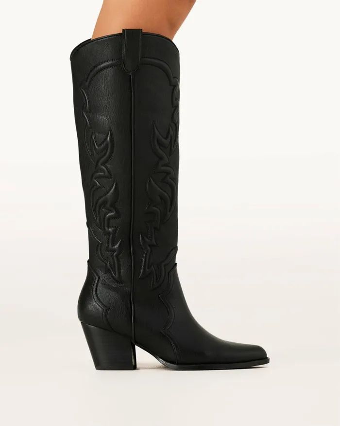 Women Knee High Boots Billini PARKIN 8211 BLACK