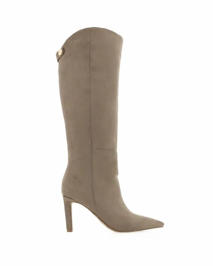 Women Knee High Boots Billini QUENNA 8211 GREY SUEDE