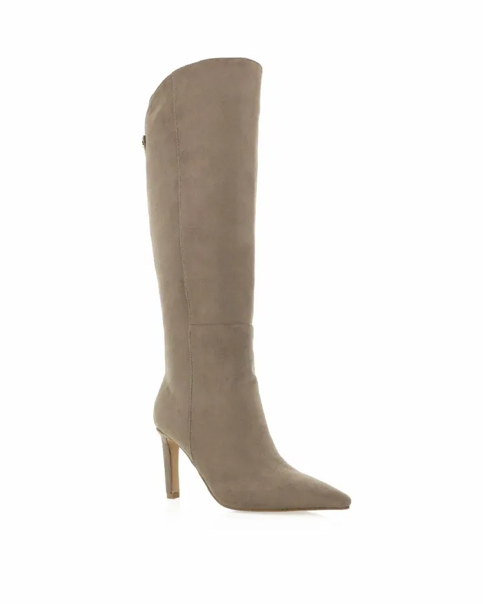 Women Knee High Boots Billini QUENNA 8211 GREY SUEDE