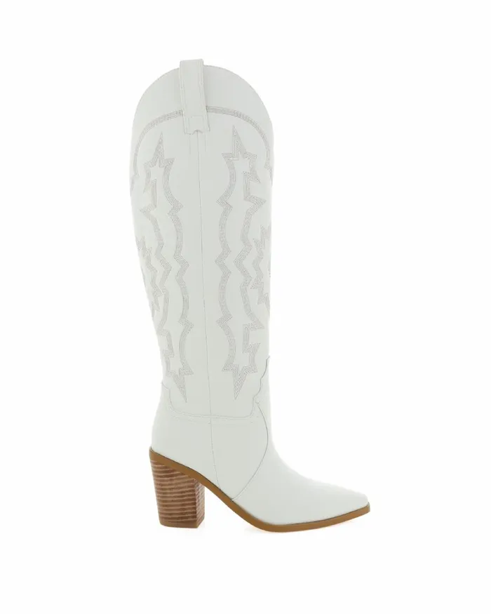 Women Knee High Boots Billini ROSLYN 8211 WHITE 8211 Boots 8211 BILLINI USA