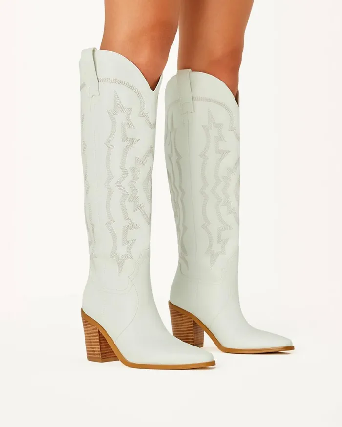Women Knee High Boots Billini ROSLYN 8211 WHITE 8211 Boots 8211 BILLINI USA