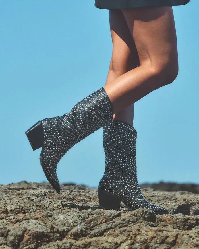 Women Knee High Boots Billini YORI 8211 BLACK