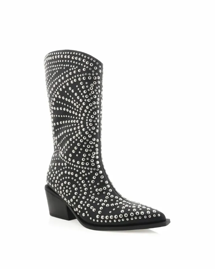 Women Knee High Boots Billini YORI 8211 BLACK
