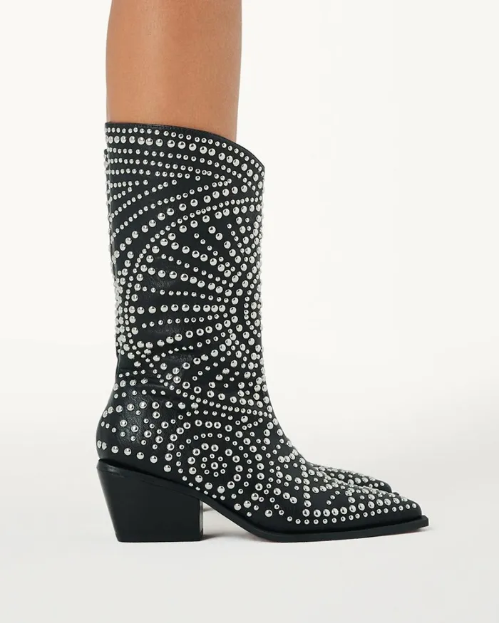 Women Knee High Boots Billini YORI 8211 BLACK