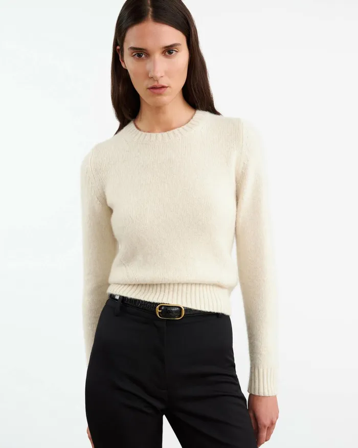 Women Knits and Sweaters Nili Lotan GWENDOLYN SWEATER Charcoal