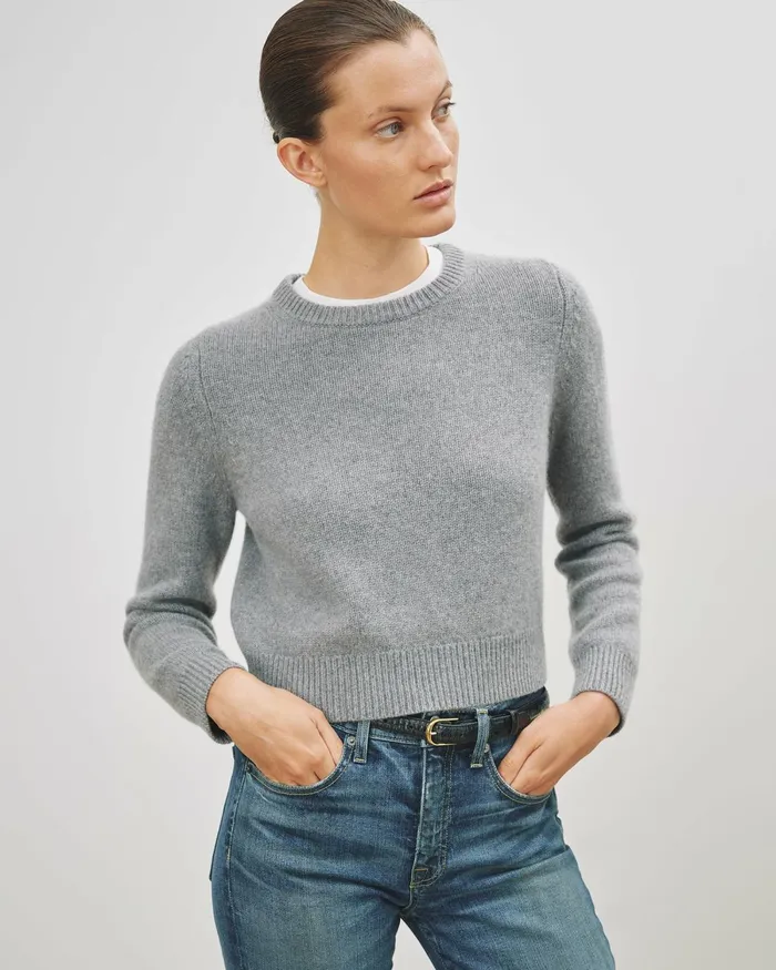 Women Knits and Sweaters Nili Lotan POPPY SWEATER Espresso