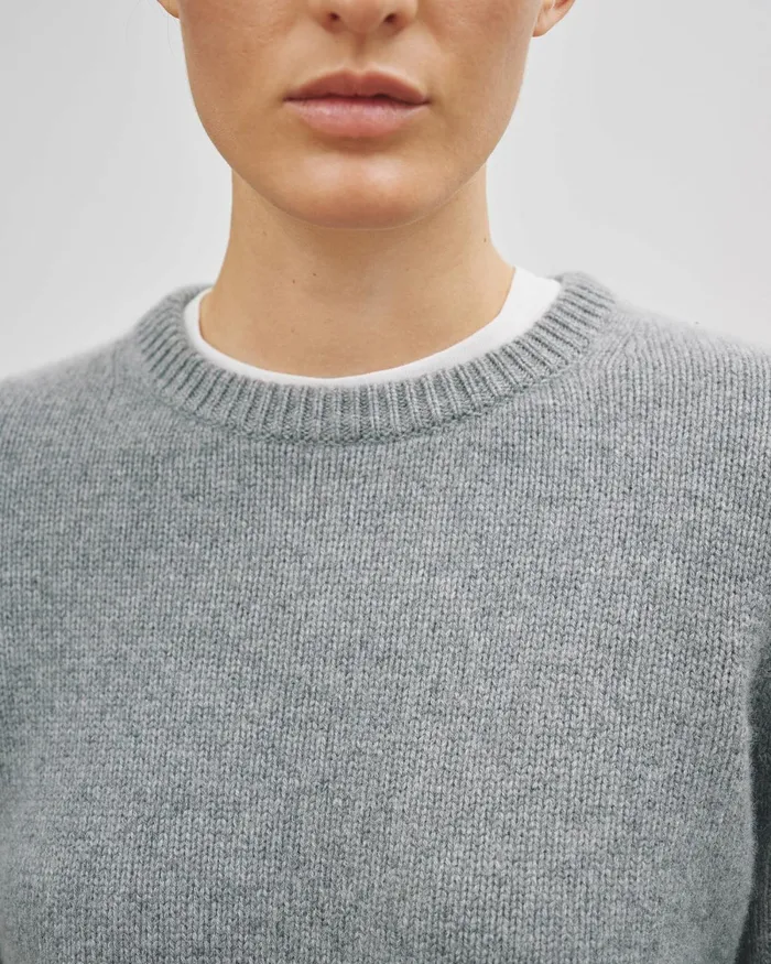Women Knits and Sweaters Nili Lotan POPPY SWEATER Espresso
