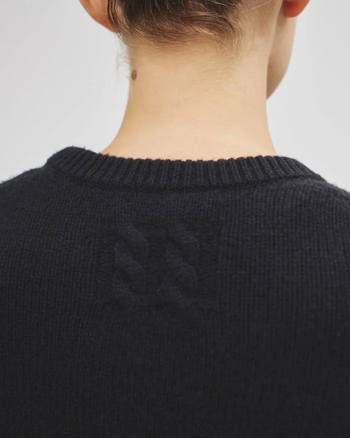 Women Knits and Sweaters Nili Lotan POPPY SWEATER Espresso