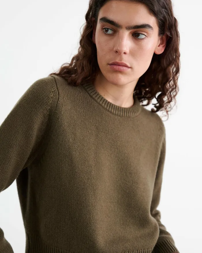 Women Knits and Sweaters Nili Lotan POPPY SWEATER Espresso