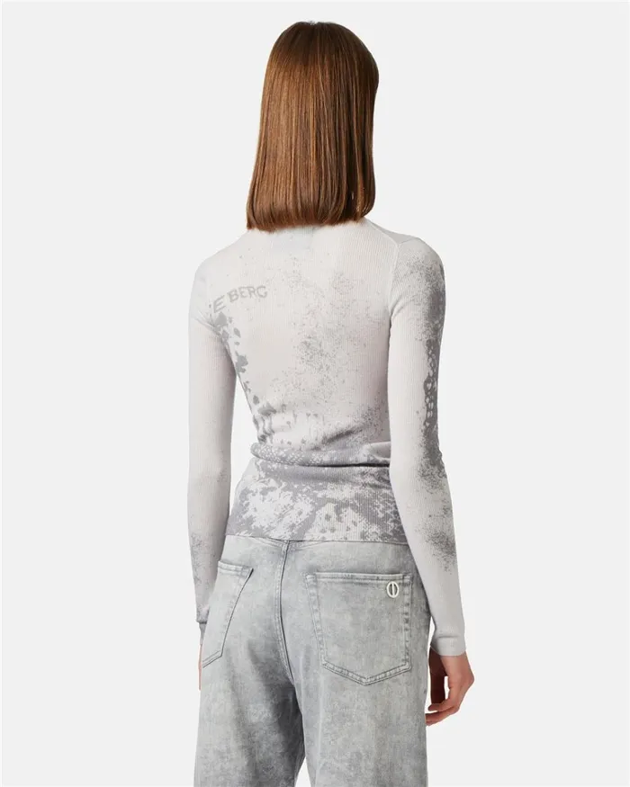 Women KNITWEAR Iceberg Slim Wool Dropped Turtleneck Sweater Women KNITWEAR Iceberg Slim Wool Dropped Turtleneck Sweater