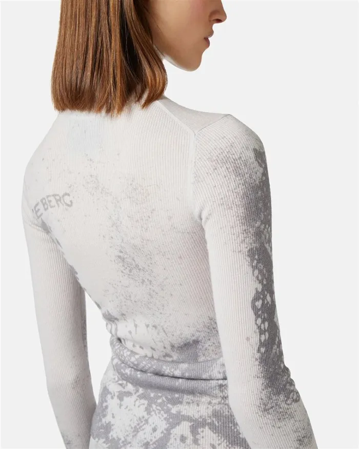 Women KNITWEAR Iceberg Slim Wool Dropped Turtleneck Sweater Women KNITWEAR Iceberg Slim Wool Dropped Turtleneck Sweater