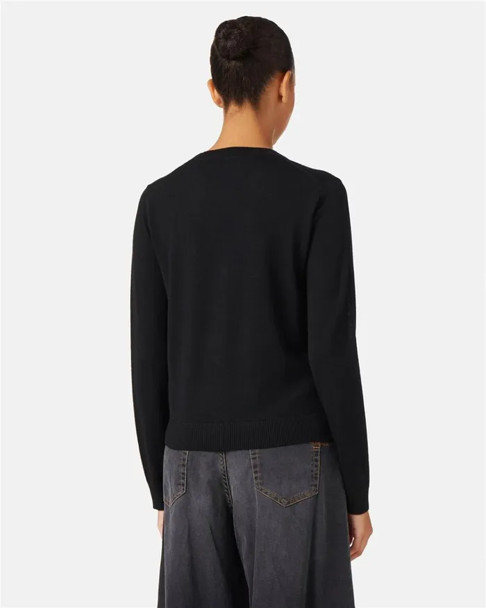 Women KNITWEAR Iceberg Small Wool Cardigan With Logo Women KNITWEAR Iceberg Small Wool Cardigan With Logo