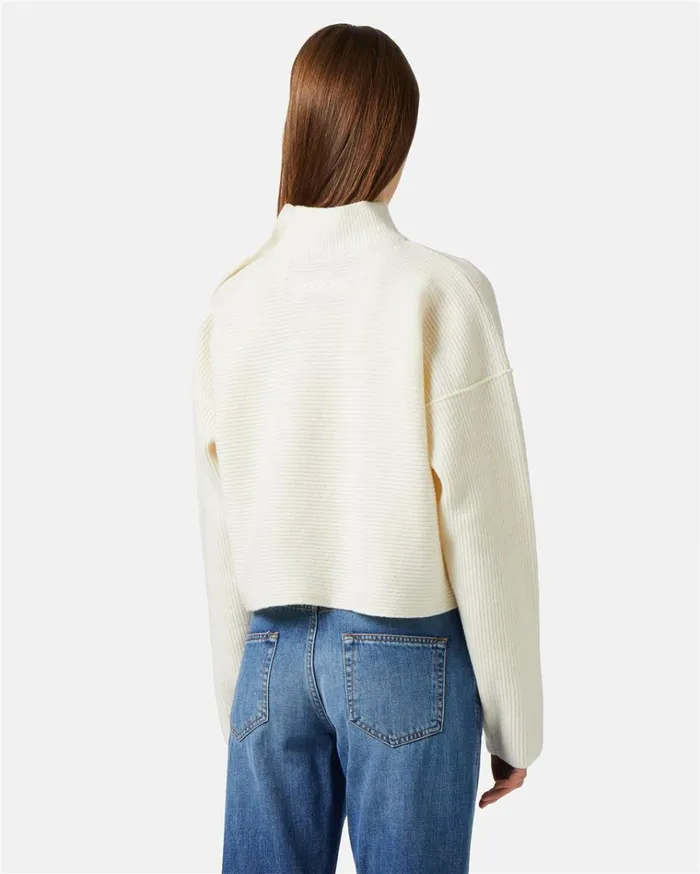 Women KNITWEAR Iceberg Sporty Turtleneck Sweater With Logo Women KNITWEAR Iceberg Sporty Turtleneck Sweater With Logo