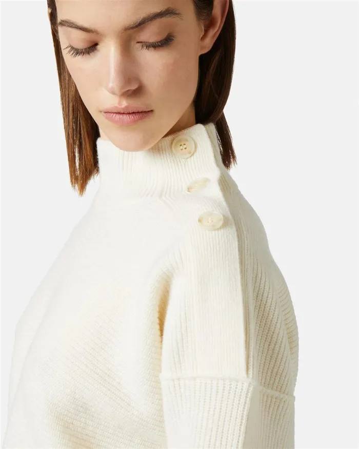 Women KNITWEAR Iceberg Sporty Turtleneck Sweater With Logo Women KNITWEAR Iceberg Sporty Turtleneck Sweater With Logo
