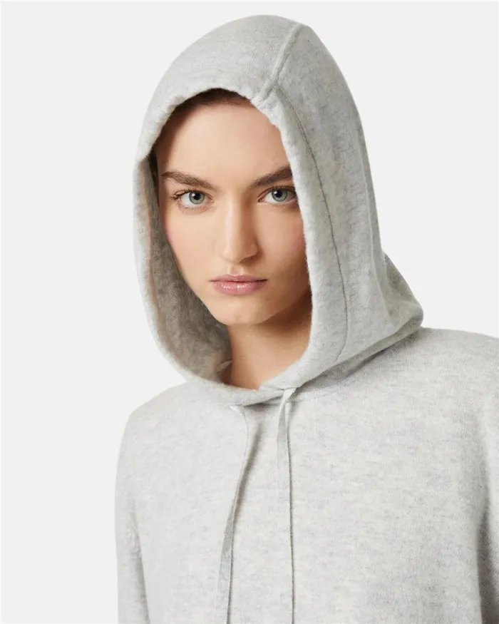 Women KNITWEAR Iceberg Stockinette Sweater With Hood Women KNITWEAR Iceberg Stockinette Sweater With Hood