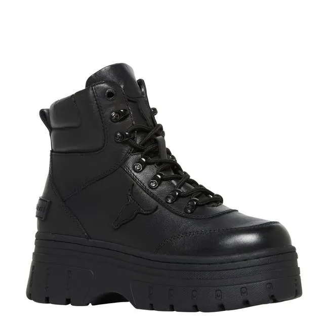 Women Laken Black Platform Boots Windsor Smith Platforms