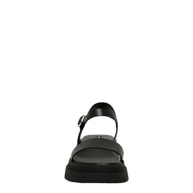 Women Linger Black Leather Sandals Windsor Smith Sandals
