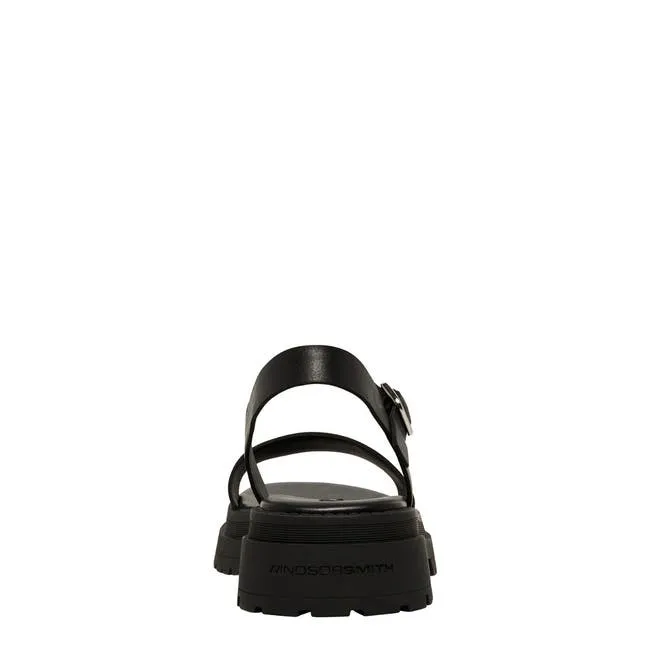 Women Linger Black Leather Sandals Windsor Smith Sandals