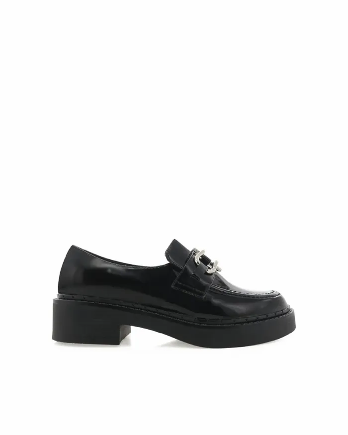 Women Loafers Billini CORDELL 8211 BLACK SEMI PATENT 8211 Flats 8211 BILLINI USA