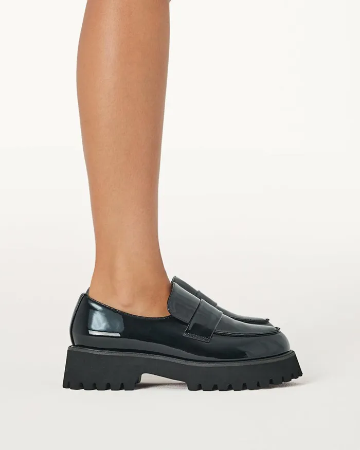 Women Loafers Billini CRUZ 8211 BLACK PATENT 8211 Flats 8211 BILLINI USA