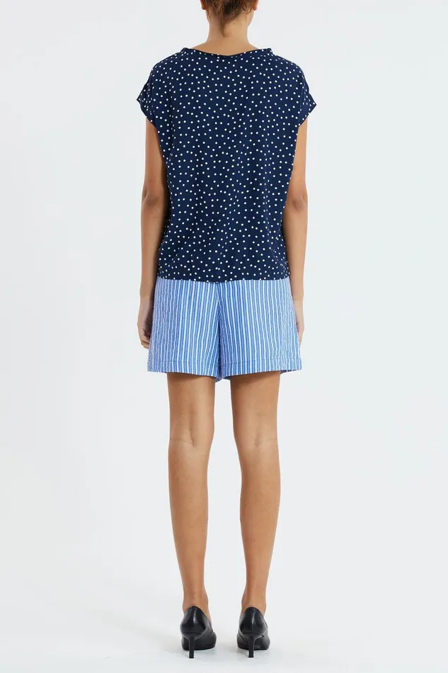 Women Lollys Laundry Blouses Tshirts Krystal Top Dot Print