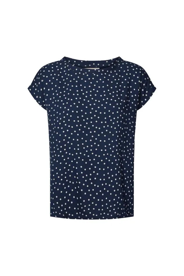 Women Lollys Laundry Blouses Tshirts Krystal Top Dot Print