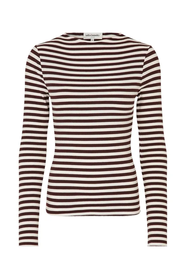 Women Lollys Laundry Blouses Tshirts LancesterLL Top LS Choco