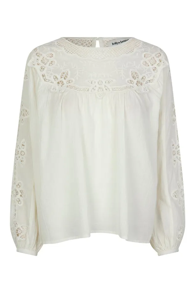 Women Lollys Laundry Blouses Tshirts MayLL Blouse LS Creme