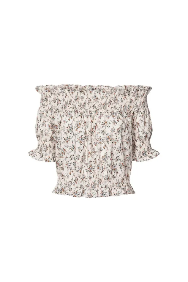 Women Lollys Laundry Blouses Tshirts Wells Crop Top Flower Print