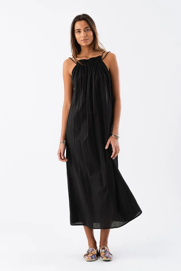 Women Lollys Laundry Dresses EmmelineLL Maxi Dress SL Washed Black
