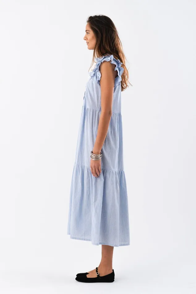 Women Lollys Laundry Dresses HarrietLL Maxi Dress SL Stripe