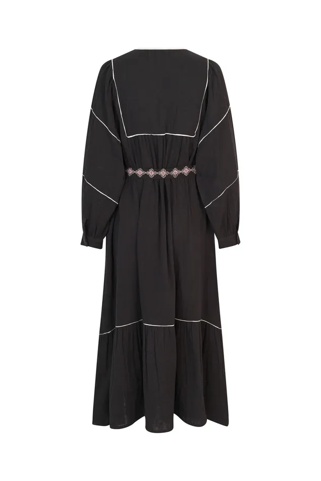 Women Lollys Laundry Dresses LatourLL Maxi Dress LS Black
