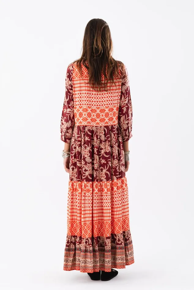 Women Lollys Laundry Dresses NeeLL Maxi Dress LS Red