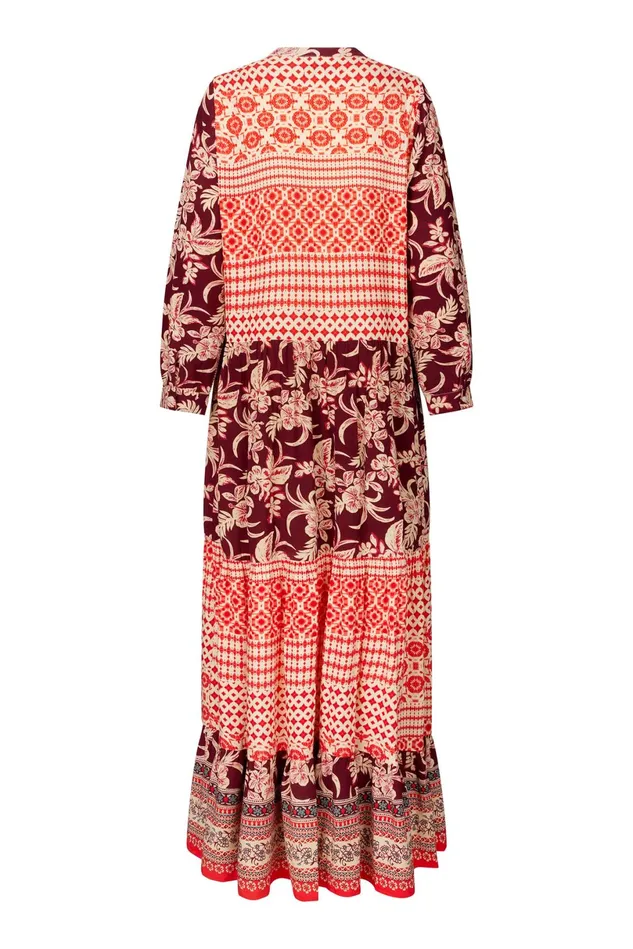 Women Lollys Laundry Dresses NeeLL Maxi Dress LS Red