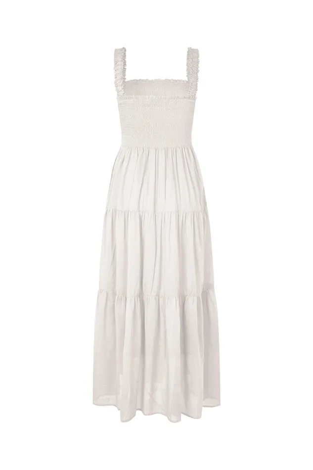Women Lollys Laundry Dresses NudaLL Maxi Dress SL Creme