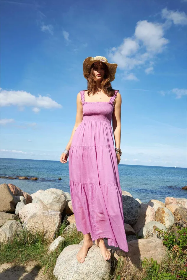 Women Lollys Laundry Dresses NudaLL Maxi Dress SL Lilac