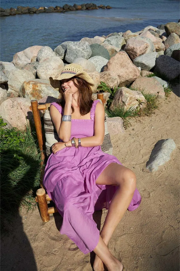 Women Lollys Laundry Dresses NudaLL Maxi Dress SL Lilac