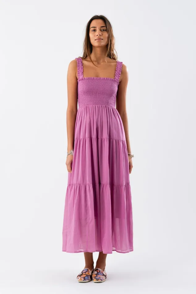 Women Lollys Laundry Dresses NudaLL Maxi Dress SL Lilac