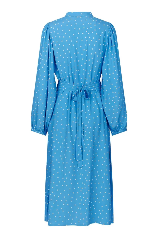 Women Lollys Laundry Dresses ParisLL Midi Dress LS Dot Print