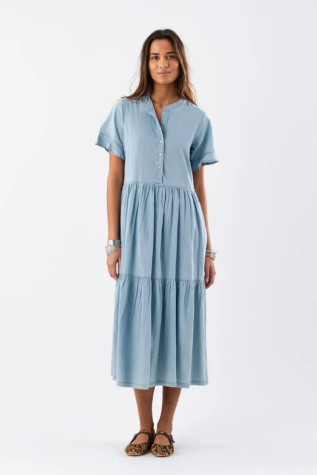 Women Lollys Laundry Dresses SuzieLL Maxi Dress SS Blue