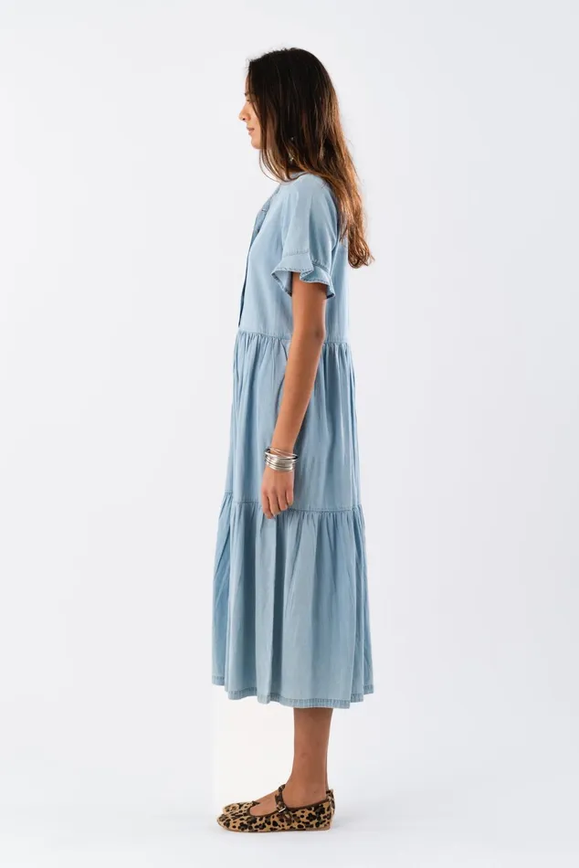 Women Lollys Laundry Dresses SuzieLL Maxi Dress SS Blue