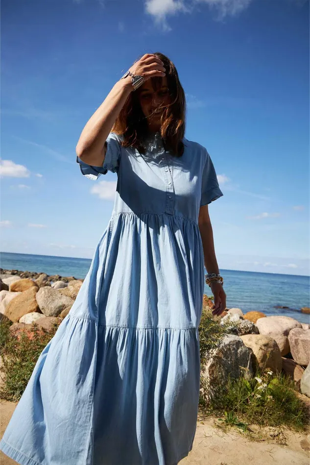 Women Lollys Laundry Dresses SuzieLL Maxi Dress SS Blue