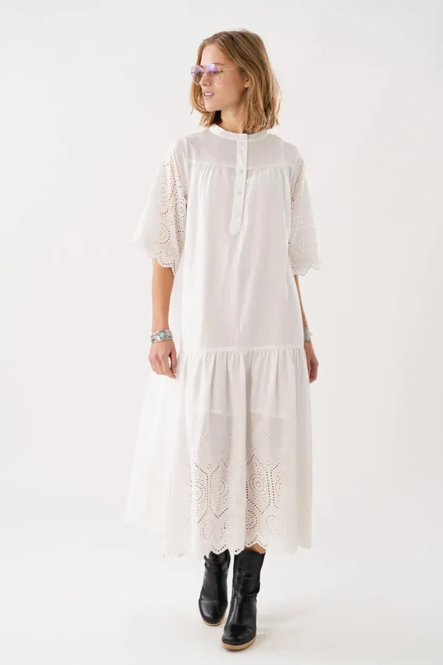 Women Lollys Laundry Dresses TimorLL Midi Dress SS White