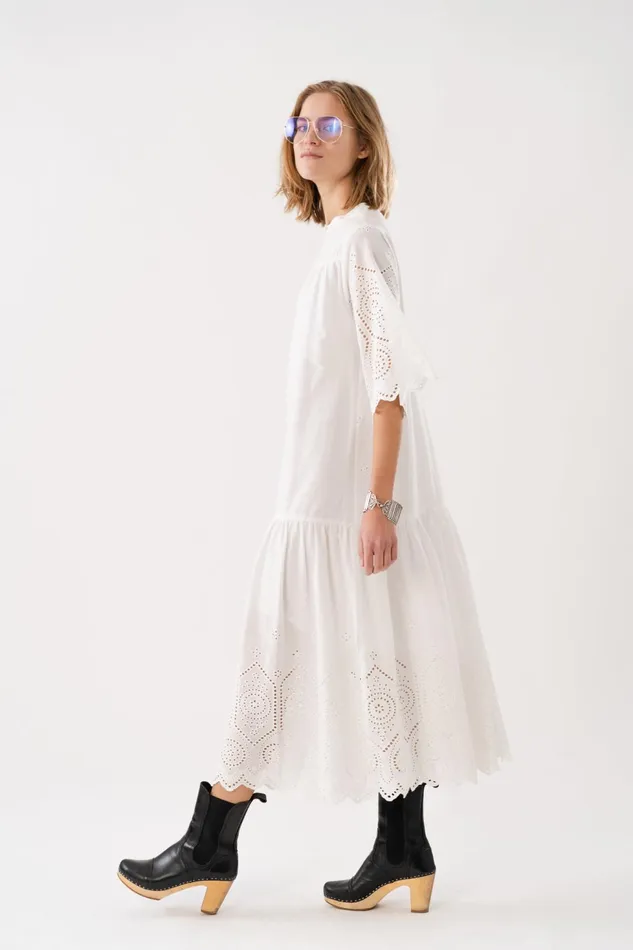 Women Lollys Laundry Dresses TimorLL Midi Dress SS White