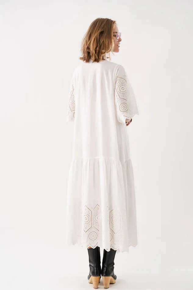 Women Lollys Laundry Dresses TimorLL Midi Dress SS White