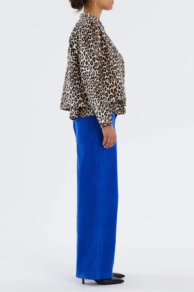 Women Lollys Laundry Jackets and Coats Emilia Jacket Leopard Print