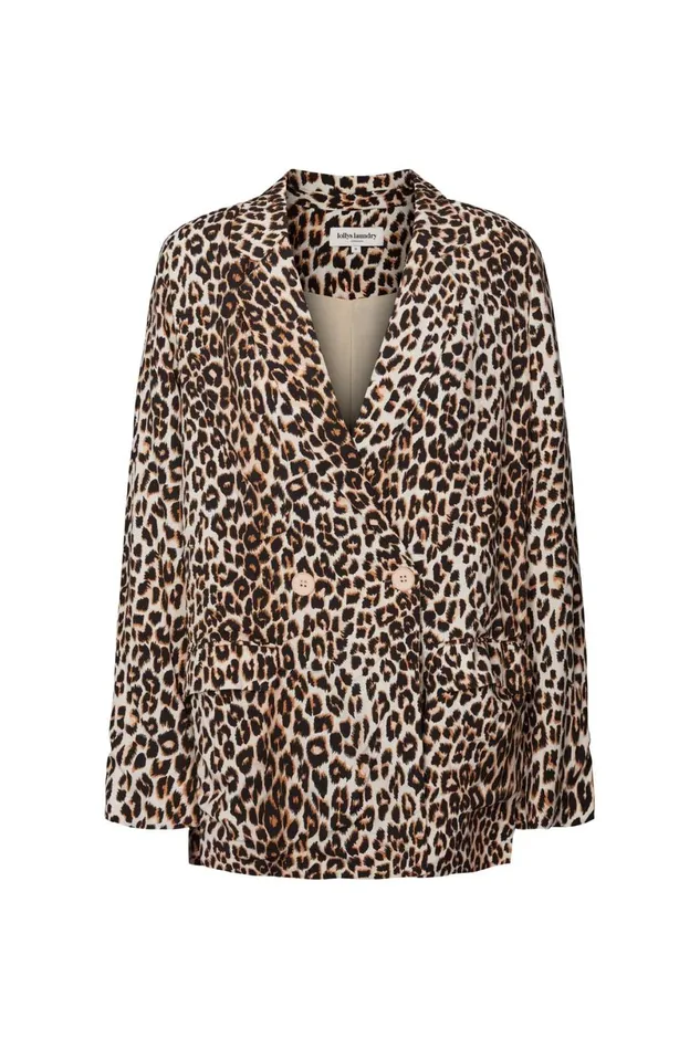 Women Lollys Laundry Jackets and Coats Jolie Blazer Leopard Print